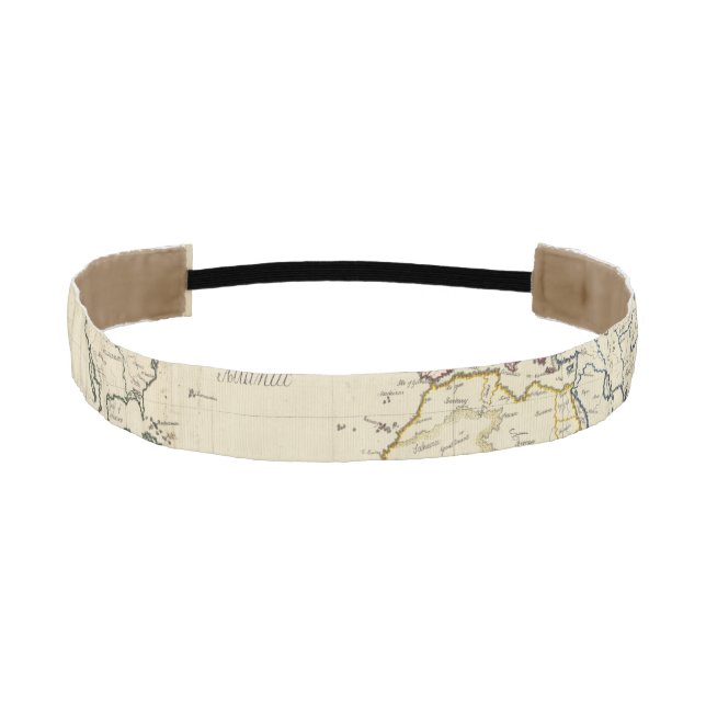 World map athletic headband (Front)