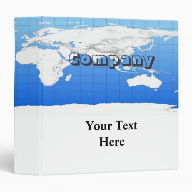 World Map Avery Binder (Front/Spine)