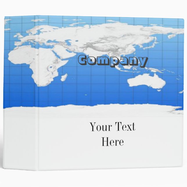World Map Avery Binder (Front/Spine)
