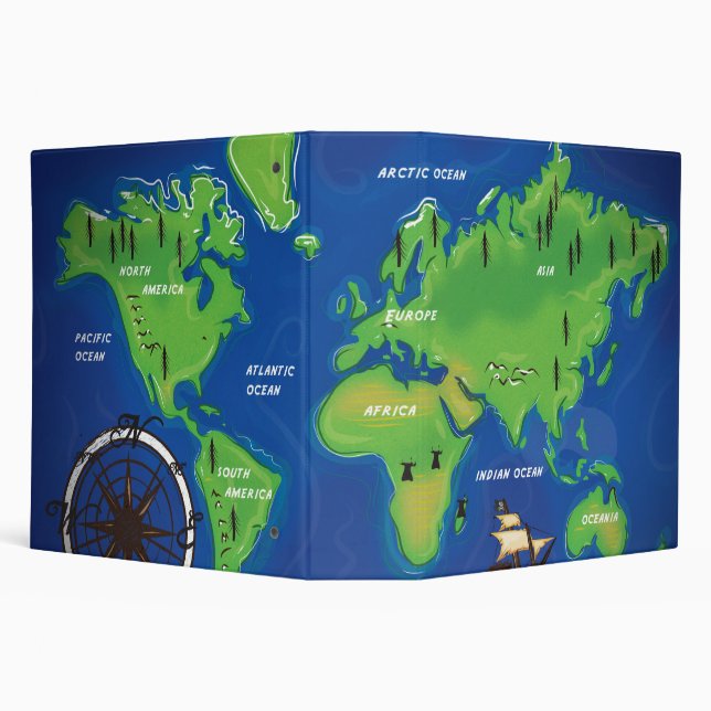 World Map Binder (Background)