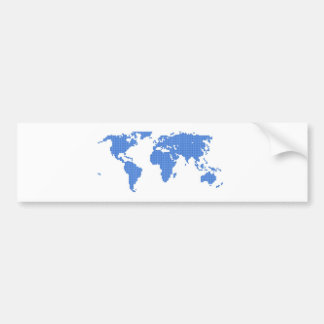World Map Bumper Sticker