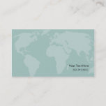 World Map Business Card at Zazzle