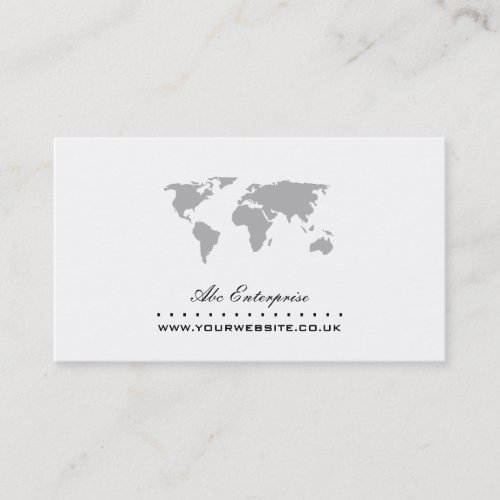 World Map Business Card