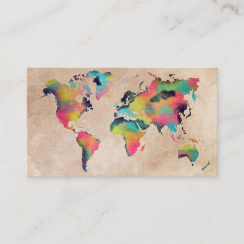 world map Business Cards