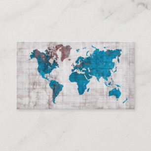 world map Business Cards