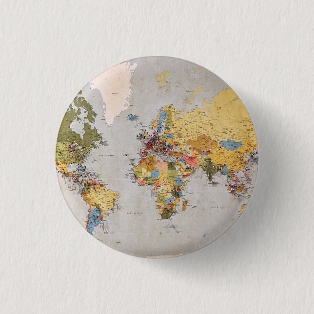 world map button (Front)
