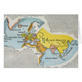 WORLD MAP, c1300. Cards (Front Horizontal)