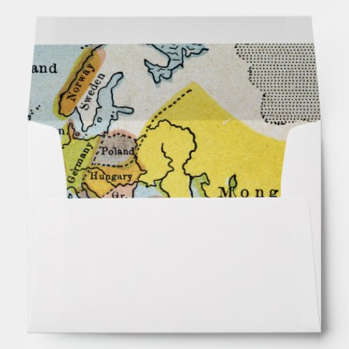 WORLD MAP c1300 Envelope