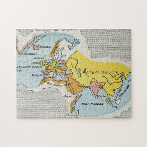 WORLD MAP c1300 Jigsaw Puzzle