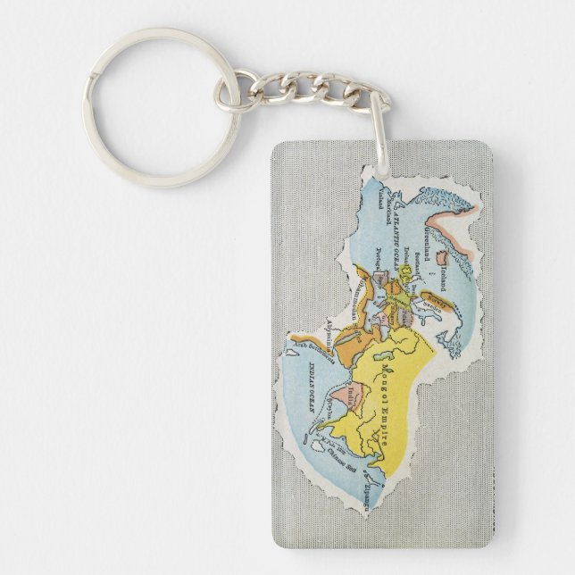 WORLD MAP, c1300. Keychain (Front)