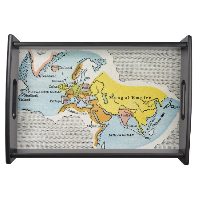 WORLD MAP, c1300. Serving Tray (Front)