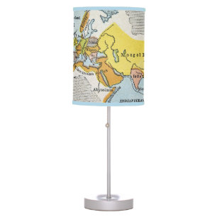 WORLD MAP, c1300. Table Lamp