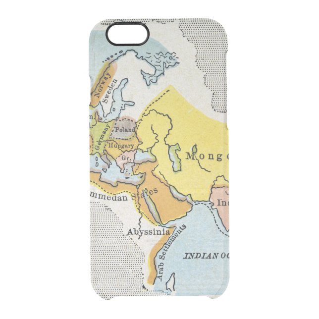 WORLD MAP, c1300. Uncommon iPhone Case (Back)