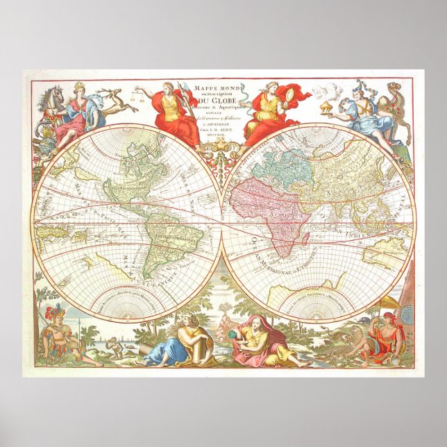 World Map c1694 Extra Large Poster (Front)