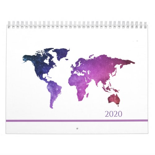 World Map Calendar