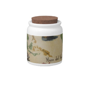 World Map Candy Jar