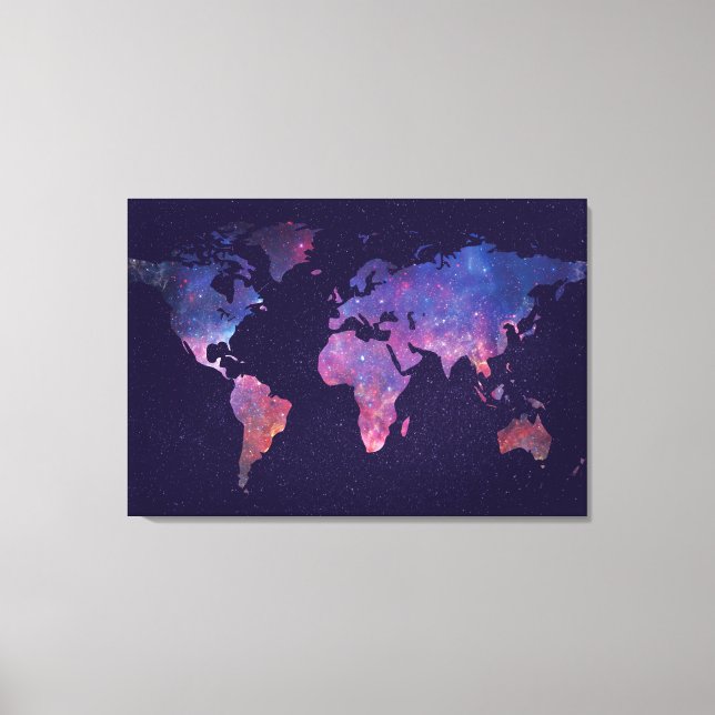 World Map Canvas Print (Front)