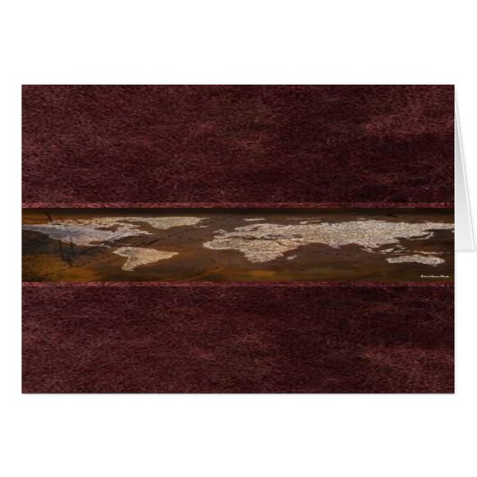 World Map Card (Front Horizontal)