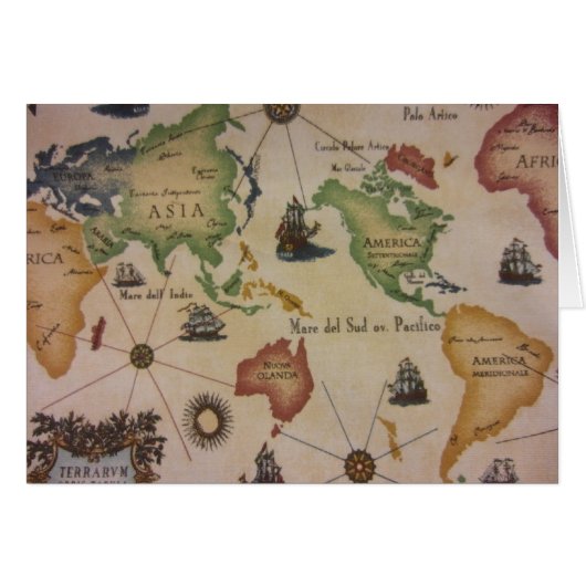 World Map Cards (Front Horizontal)