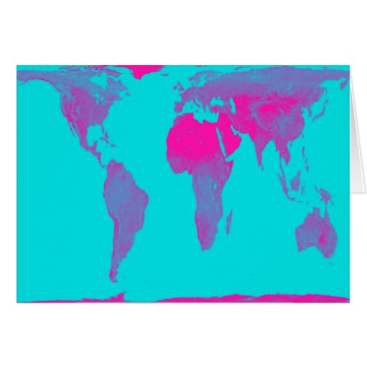World Map Cards (Front Horizontal)