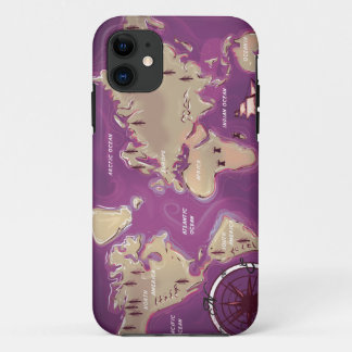 World Map iPhone 11 Case