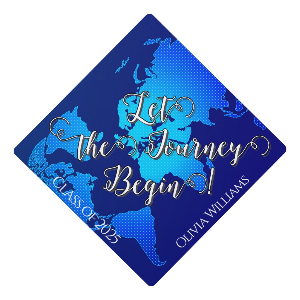 World map - class of 2025 - personalized