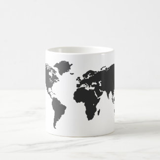 World map coffee mug