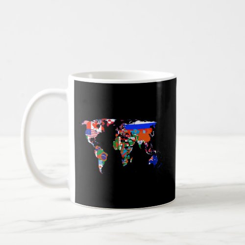 World Map Country Flag Atlas Coffee Mug