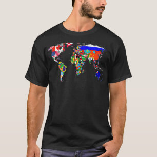 World Map Country Flag Atlas T-Shirt