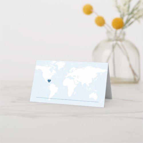 World Map  Custom Passport Stamps _ ALL EDITABLE Place Card