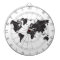 world map dart board