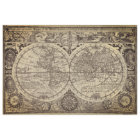 World Map Decoupage Paper