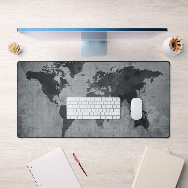 World Map Desk Mat (Office 1)