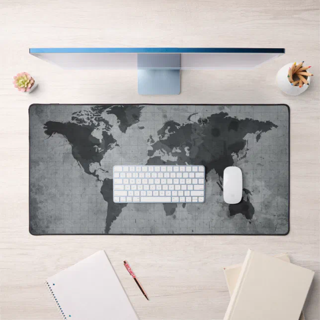 World Map Desk Mat | Zazzle