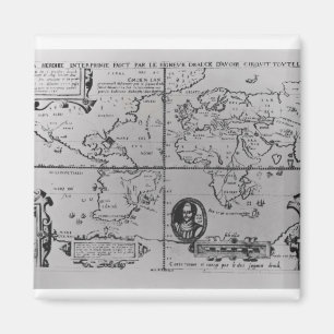 World Map detailing the Expeditions Magnet