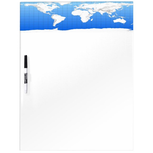 World Map Dry Erase Board (Front)
