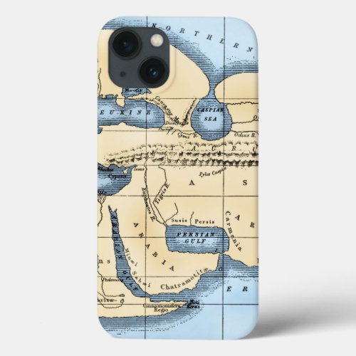 WORLD MAP ERATOSTHENES iPhone 13 CASE