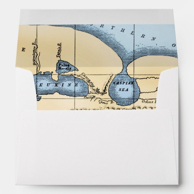 WORLD MAP: ERATOSTHENES ENVELOPE (Back (Bottom))