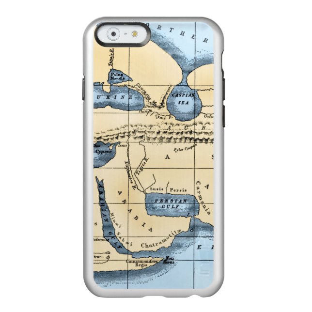 WORLD MAP: ERATOSTHENES INCIPIO iPhone CASE (Back)
