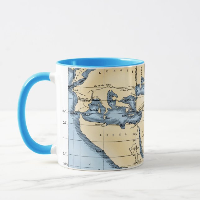 WORLD MAP: ERATOSTHENES MUG (Left)