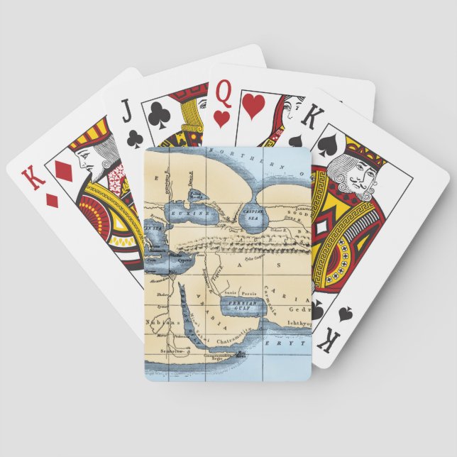 WORLD MAP: ERATOSTHENES POKER CARDS (Back)