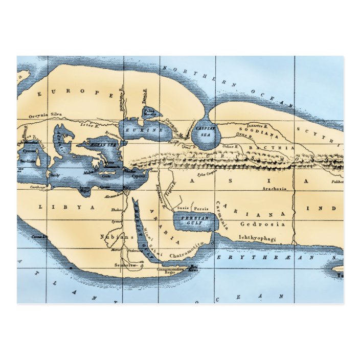 eratosthenes world map and the world map of ortelius