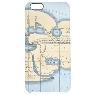 WORLD MAP: ERATOSTHENES CLEAR iPhone 6 PLUS CASE