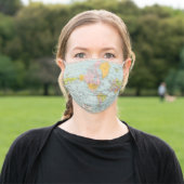 World Map Face MAsk (Outside)