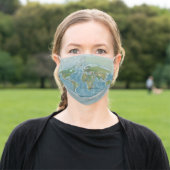 World Map Face Mask (Outside)