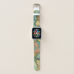World Map Featuring United States Apple Watch Band