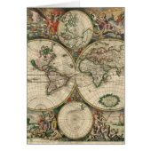 World Map from 1689 Cards (Front)