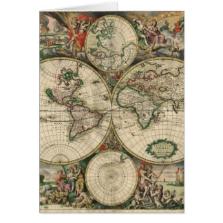 World Map from 1689 Cards