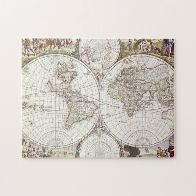 World Map from Atlas Maior Jigsaw Puzzle (Horizontal)