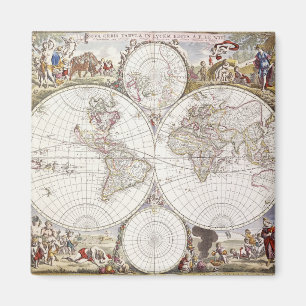 World Map from Atlas Maior Magnet